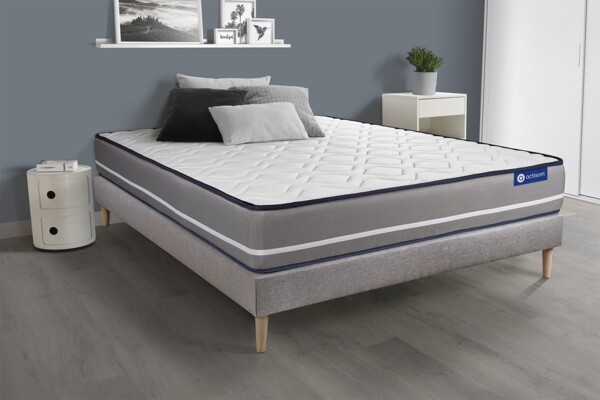 Actiflex pur matratze 135x200 cm + Bettgestell mit lattenrost - Dicke : 20cm - Taschenfederkern - H4 Bild 2