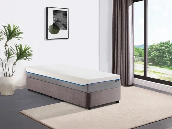 Relaxmatratze - 70 x 190 cm - Memory Schaum - 1 Zone - Härtegrad 2 - Stärke 20 cm - POSEIDON von DREAMEA