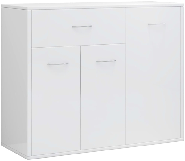 vidaXL Sideboard Hochglanz-Weiß 88x30x70 cm Holzwerkstoff 800681