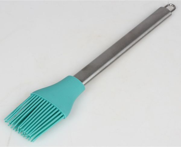 Silikon Backpinsel 25 cm mit Metallgriff – hitzebeständiger Küchenpinsel zum Glasieren, Marinieren und Bestreichen, langlebig, hygienisch und ideal für Backen, Kochen und Grillen