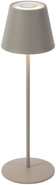 LED Touch RGB Tischlampe Taupe 38cm Terrassenleuchte Dimmer