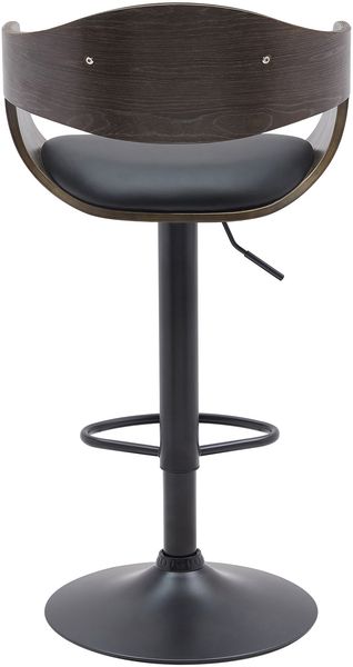 CLP Barhocker Kingston höhenverstellbar drehbar mit schwarzem Metallgestell,schwarz/grau Kunstleder Bild 6