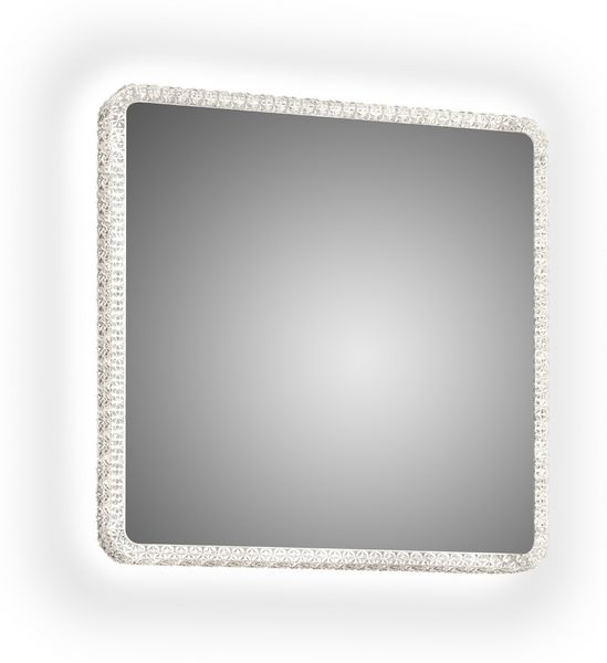 LED Wandleuchte MIRROR Badspiegel mit Beleuchtung Glasschirm Großes Quadrat 55cm Bild 2