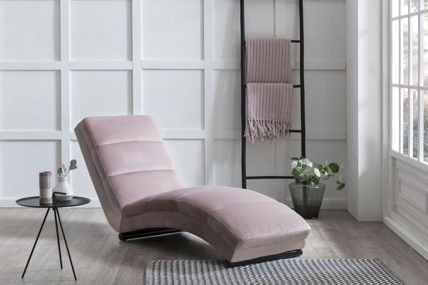 SalesFever Chaiselongue rose Samt