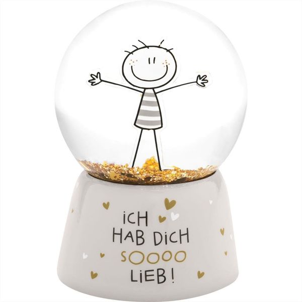 Traumkugel Glitzerkugel Schneekugel Geschenk Sheepworld HDSL 74493