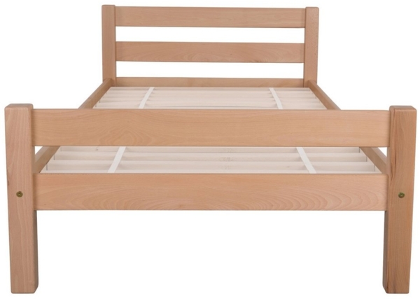 Bubema Bambi – Einzelbett aus massiver Buche, natur geölt, 90x200 cm, Farbe: Buche, Natur geölt Bild 3