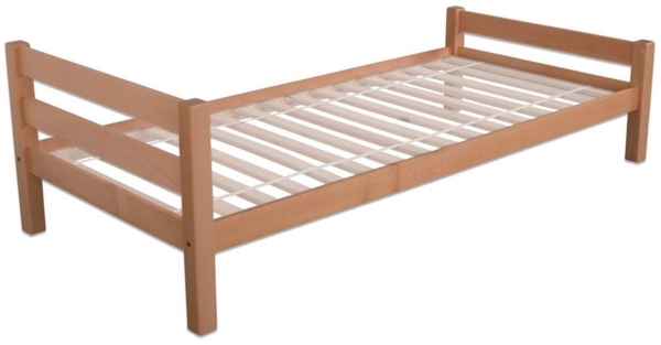 Bubema Bambi – Einzelbett aus massiver Buche, natur geölt, 90x200 cm, Farbe: Buche, Natur geölt Bild 2