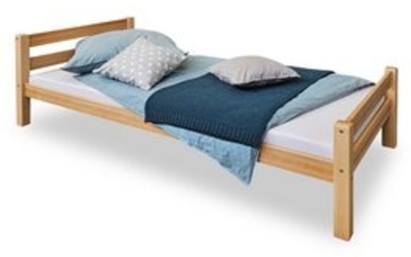 Bubema Bambi – Einzelbett aus massiver Buche, natur geölt, 90x200 cm, Farbe: Buche, Natur geölt Bild 6