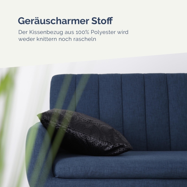 Kissenhülle 50x50 mit verd. Reißverschluss, ( Schwarz ) Kissenbezug Punkte, Dekorative Kissenbezüge, weicher Bezug für Kissen Bild 7