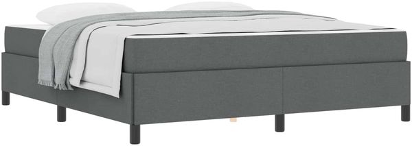 vidaXL Boxspringbett Dunkelgrau 180 x 200 cm Stoff 3398879 Bild 2