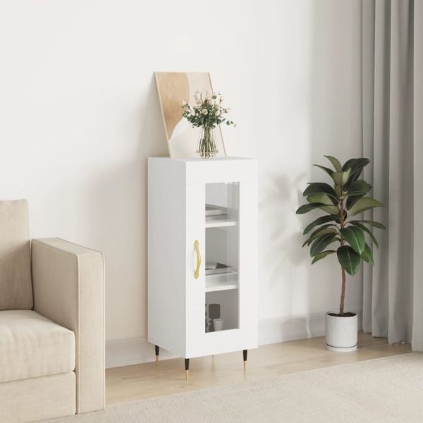 vidaXL Sideboard Weiß 34,5x34x90 cm Holzwerkstoff 828772