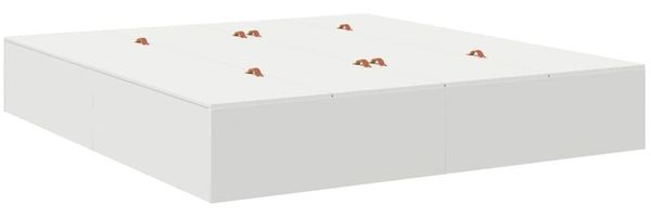 vidaXL Aufbewahrungsbettgestell Weiß 200 x 200 cm Holzwerkstoff 3335357 Bild 8