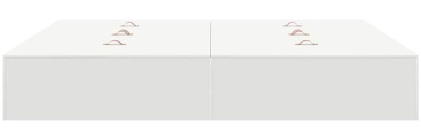 vidaXL Aufbewahrungsbettgestell Weiß 200 x 200 cm Holzwerkstoff 3335357 Bild 7