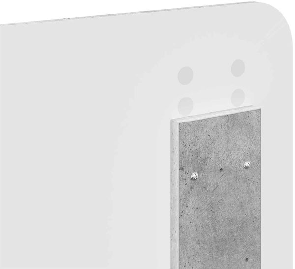vidaXL Bettrahmen mit Kopfteil Beton 140 x 200 cm Massives Kiefernholz 3412482 Bild 11