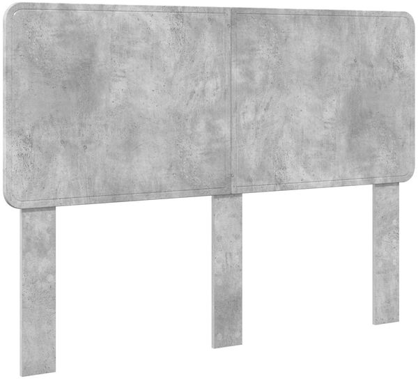vidaXL Bettrahmen mit Kopfteil Beton 140 x 200 cm Massives Kiefernholz 3412482 Bild 6