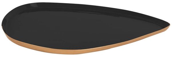 Present Time Tablett Mila Eisen Emailliert Black (Medium) PT3984BK