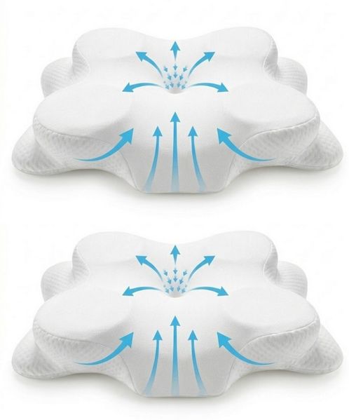 LIVINA HOME Nackenstützkissen Premium Kopfkissen, Ergonomisches Nackenkissen gegen Nackenschmerzen, Füllung: Memory Foam, Seitenschläfer, Rückenschläfer, Bauchschläfer, Meditation, 1 oder 2-tlg. erhältlich, Orthopädisches Kissen, für Seiten-, Rücken- &...