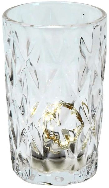 Longdrink Glas Wasser Saft Trink Basic klar H=13cm hoch Bar 300ml Raute edel
