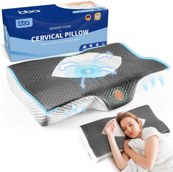 Kopfkissen Kopfkissen, Ergonomisches Memory Foam Kissen, Nackenkissen, Kissen