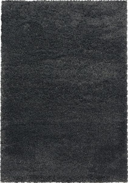 Hochflor Teppich Francesca rechteckig - 140x200 cm - Grau