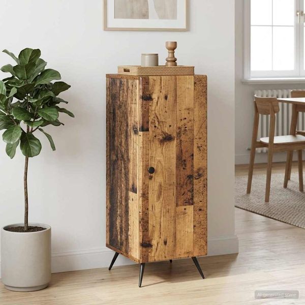 vidaXL Sideboard Altholz 33 x 34,5 x 90 cm Holzwerkstoff 895523
