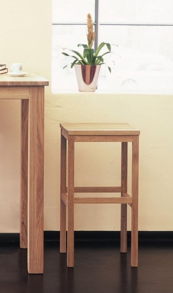 Barhocker CASA 76 cm Eiche Massivholz geölt von Jan Kurtz