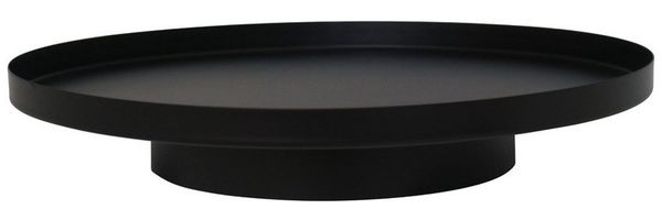 Grafelstein Tablett Dekotablett SCANDI schwarz aus Metall D35cm Dekoplateau schlicht Table