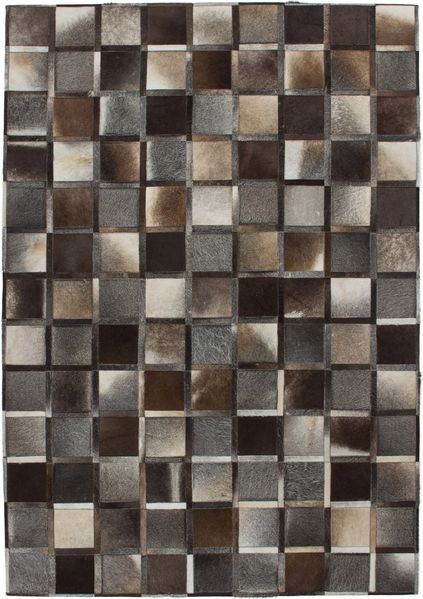 Teppich >Lavish< in Grau, 100% Leder - 150x80cm (LxB)