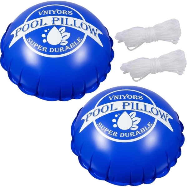 Aufblasbares Poolkissen 120x120 cm Winter Luftkissen XXL Rund 366cm