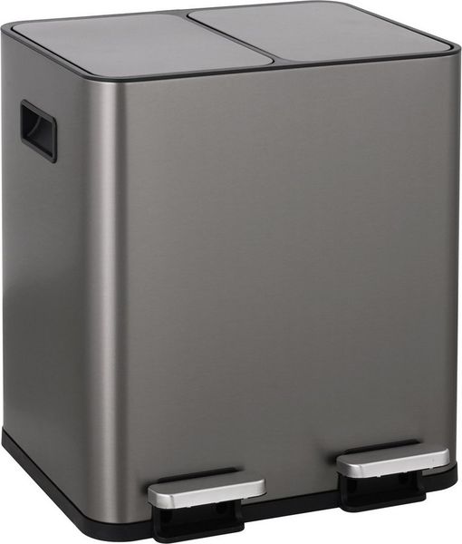 OTTO home Mülleimer Garrin, Soft Close, m. 2 Fächern, Fassungsvermögen 2x15 L bzw. 2x30 L, Mülltrennsystem mit 2 separaten Innenbehältern und Fußtrittpedalen