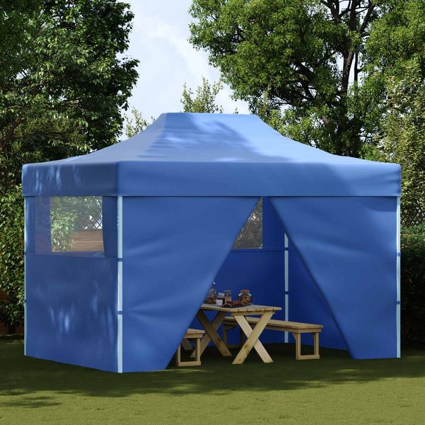 vidaXL Party-Zelt Blau 280 x 410 x 315 cm Oxford-Stoff 42023597