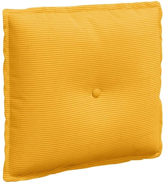 vidaXL Rückenkissen Helles Gelb 50 x 45 cm Cordstoff 42014656