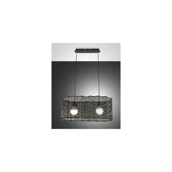 Fabas Luce 3581-45-101 Pendelleuchte Glicine 2-flammig schwarz E27