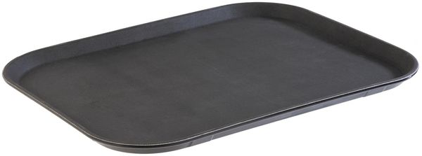 APS 516 Serviertablett Non Slip GN 1/1, 53x32,5 cm, Höhe 2,5 cm, rutschfeste Oberfläche, schwarz
