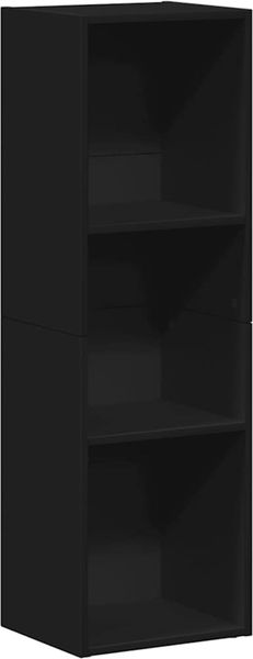 vidaXL Bücherregal/TV-Schrank Schwarz 36x30x114 cm Holzwerkstoff 800136