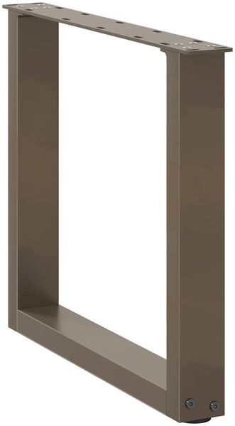 vidaXL Couchtischbeine U-Form 2 Stk. Naturstahl 50x(42-43) cm Stahl 4013159 Bild 4