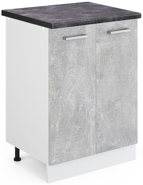 Küchenunterschrank R-Line Beton 60 cm , AP Anthrazit Vicco