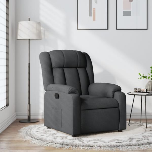 vidaXL Relaxsessel Dunkelgrau Stoff 373575