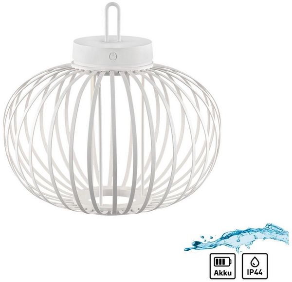 JUST LIGHT Pendelleuchte AKUBA, Dimmfunktion, LED fest integriert, Warmweiß, Akkuleuchte