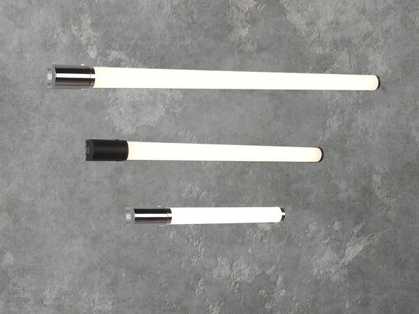 LED Bad Wandleuchte PIERA mit Steckdose Schwarz - Spiegelleuchte, Breite 79cm Bild 12