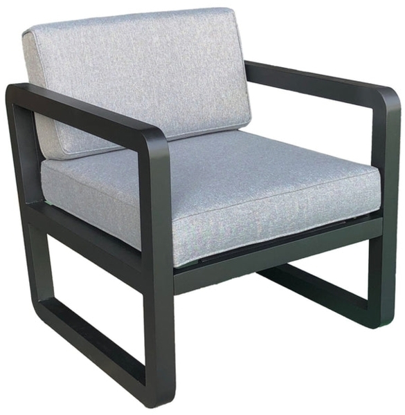 Luxus Premium Garten Lounge schwarz Esstisch Gartenmöbel SET Sitzgruppe inkl. Kissen Bild 7