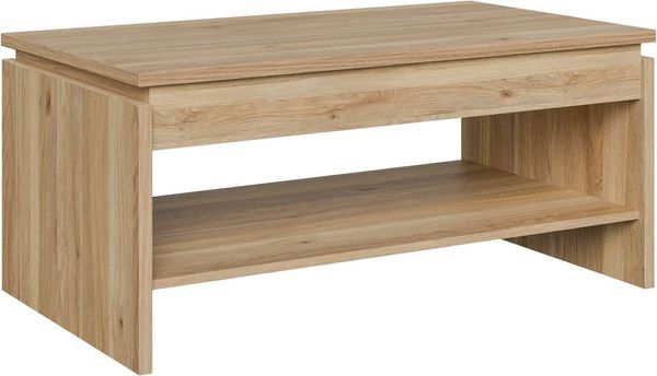 FORTE Couchtisch Couchtisch, Ablage, Stauraum, als Esstisch nutzbar, höhenverstellbar, B/H/T 100/45,7/56 cm
