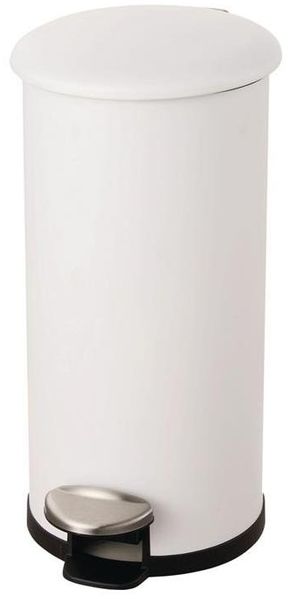 helit Tretabfallsammler "the zinc" 12 l D211xH423mm Stahl, pulverbeschichtet weiß