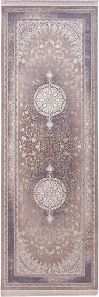 Orientalischer Webteppich - Vihan 400 x 100 cm - blau - läufer