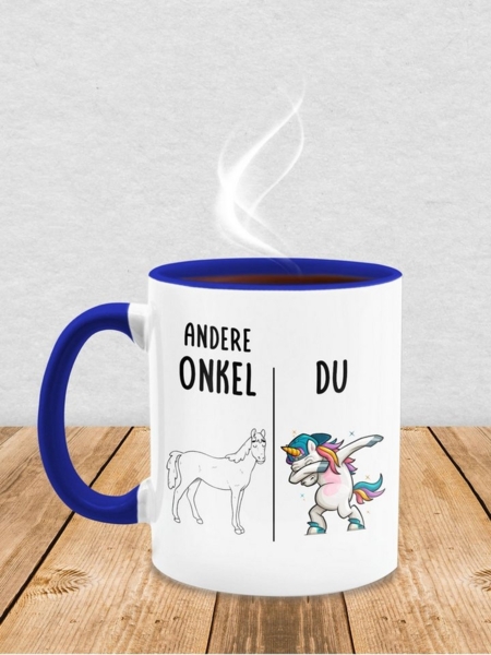 Shirtracer Tasse Andere Onkel Dabbing Einhorn, Onkel Geschenk für Onkel Weihnachten, Keramik, Onkel Bild 3