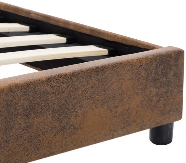 vidaXL Bettgestell Braun Wildleder-Optik 90x200 cm 284780 Bild 12