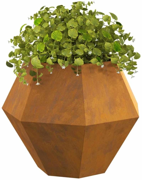 vidaXL Pflanzkübel Rostig 75 x 75 x 60 cm Wetterfeststahl 884050 Bild 2