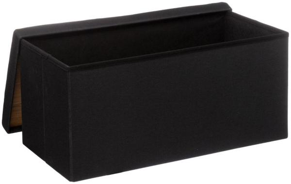 Sitzhocker mit Ablagefach, schwarz Bild 6