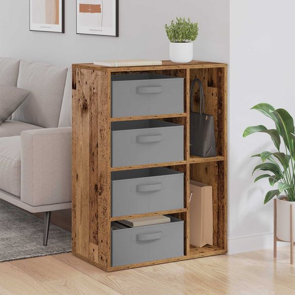 vidaXL Sideboard mit Schubladen Altholz 60 x 33,5 x 84 cm 8000474