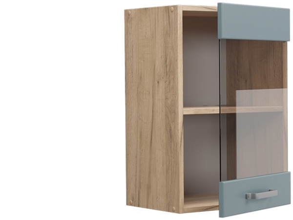 Küchenglasschrank R-Line Blau-Grau 40 cm Vicco Bild 4